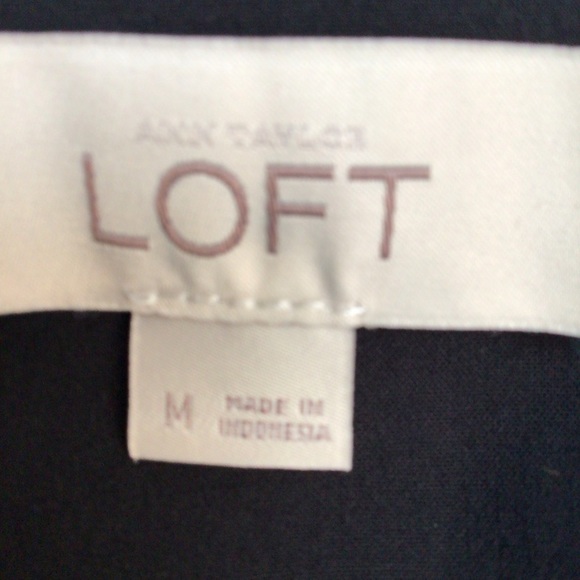 LOFT BLACK OVERSIZED BUTTON DOWN SHIRT SIZE MEDIUM - Picture 6 of 6